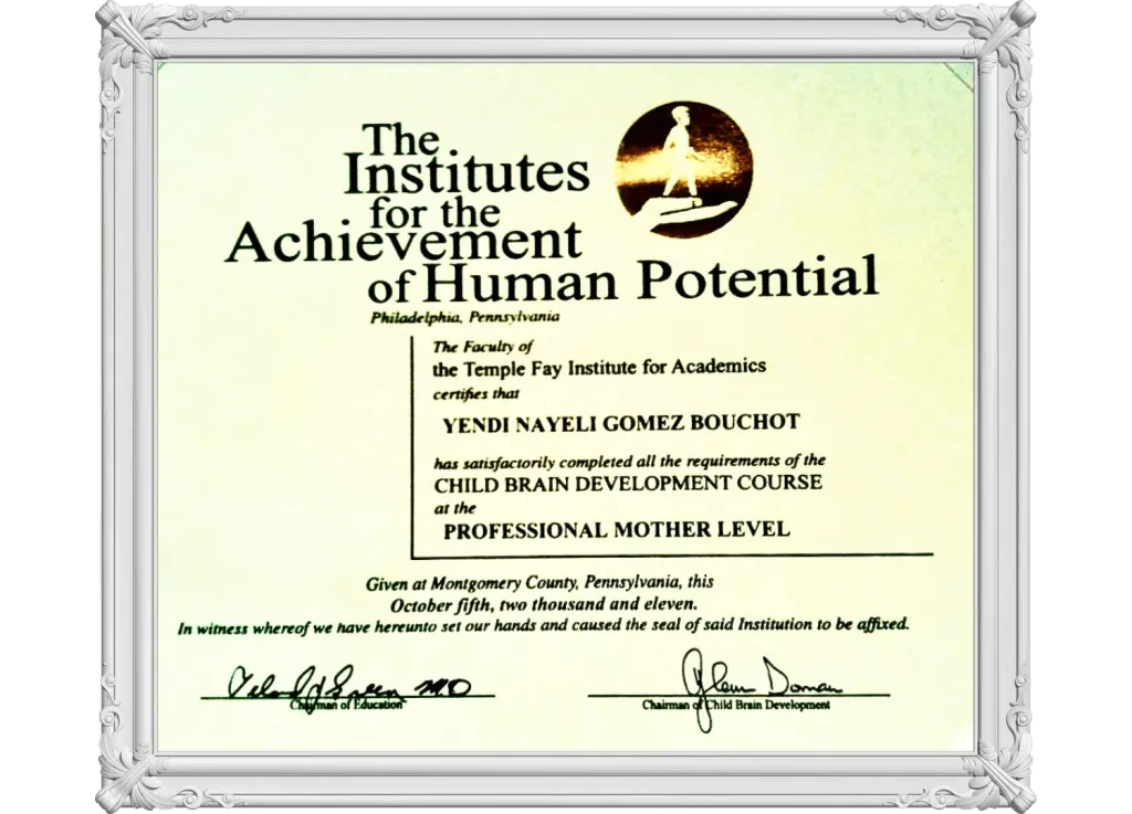 Certificado IAHP — Mamá Profesional